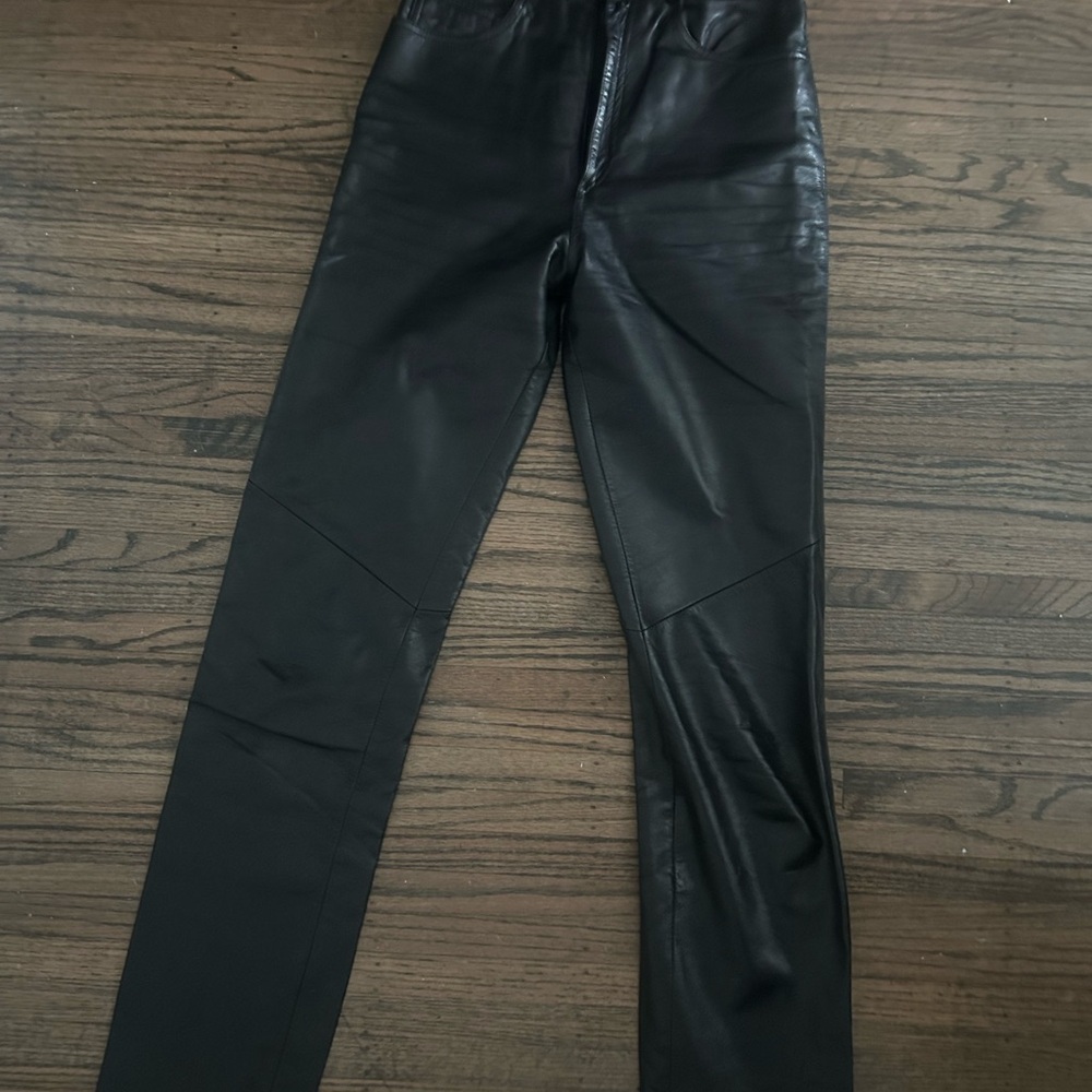 Danier Black Leather Pants